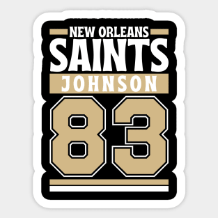 New Orleans Saints Johnson 83 Edition 3 Sticker